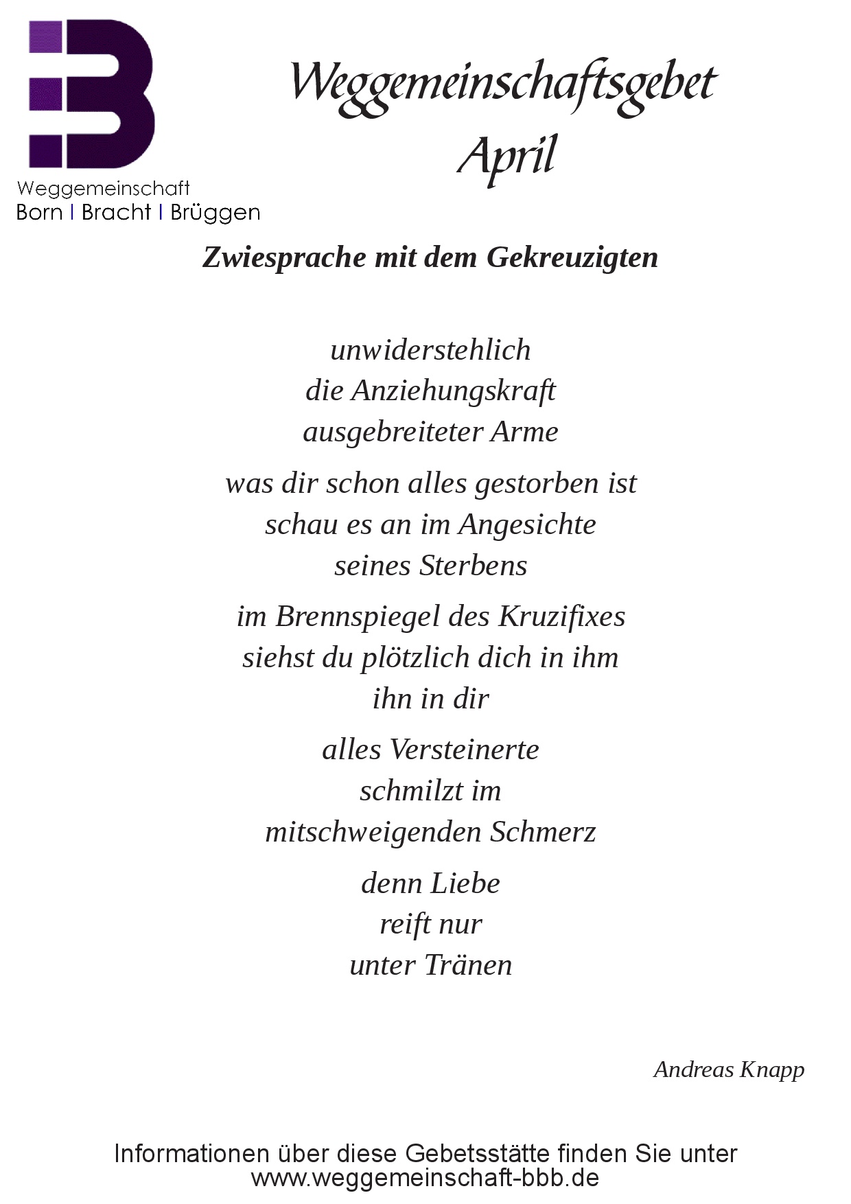 Gebete 2024-2025-0010 (c) Weggemeinschaft BBB