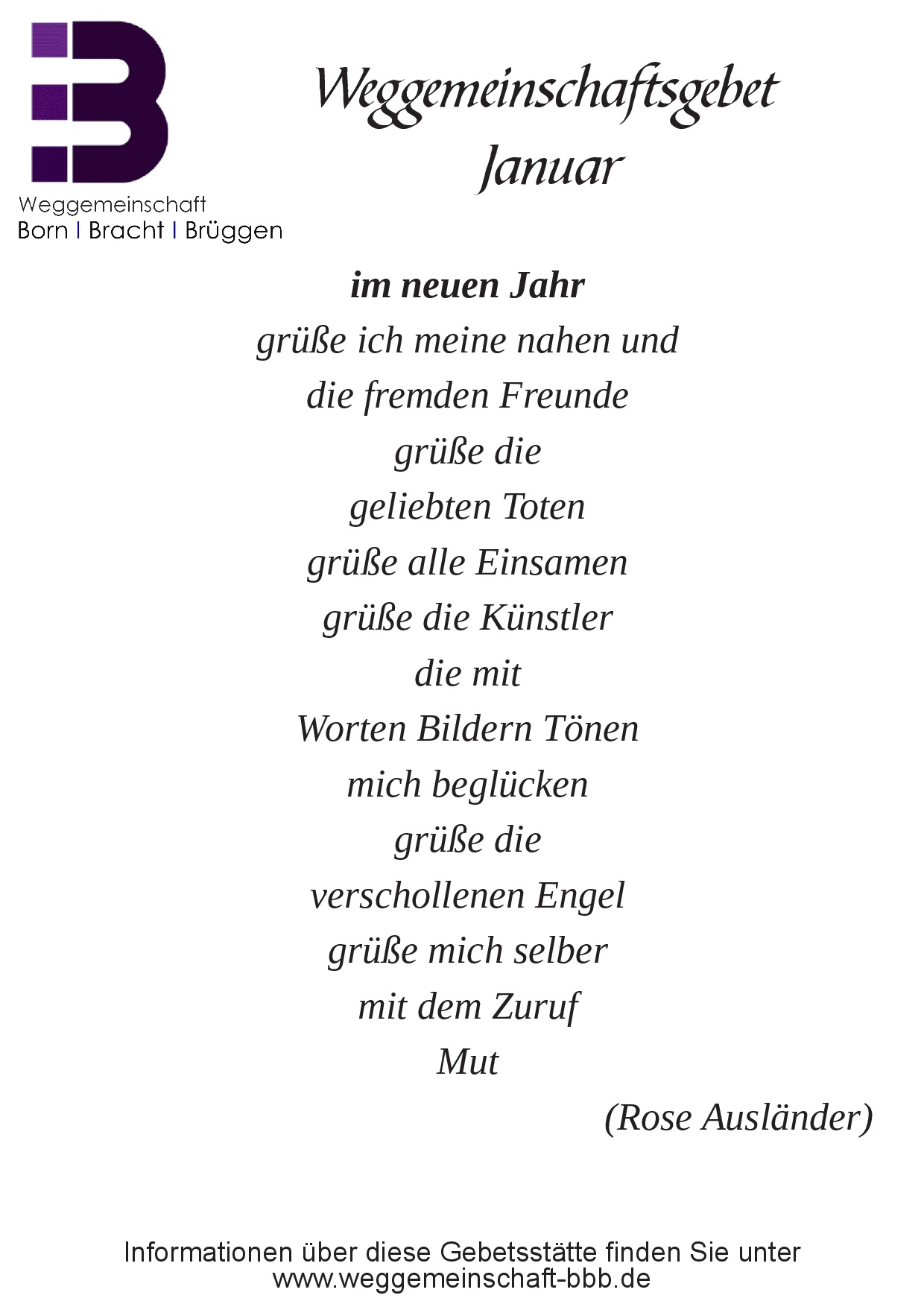 Gebete 2025-2026-0007 (c) Weggemeinschaft BBB