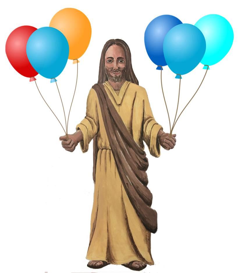 Jesus Kiko Luftballons (c) Weggemeinschaft BBB