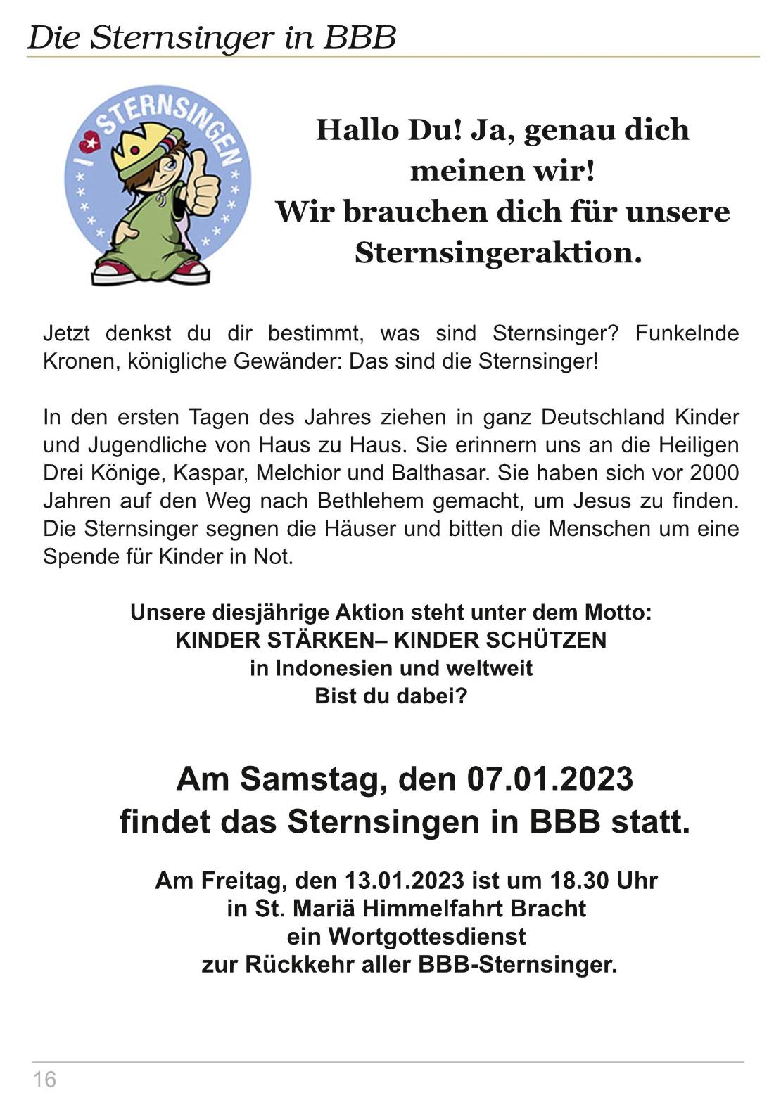 Pfarrbrief 12-2022 Sternsinger-Seite016 (c) Weggemeinschaft BBB