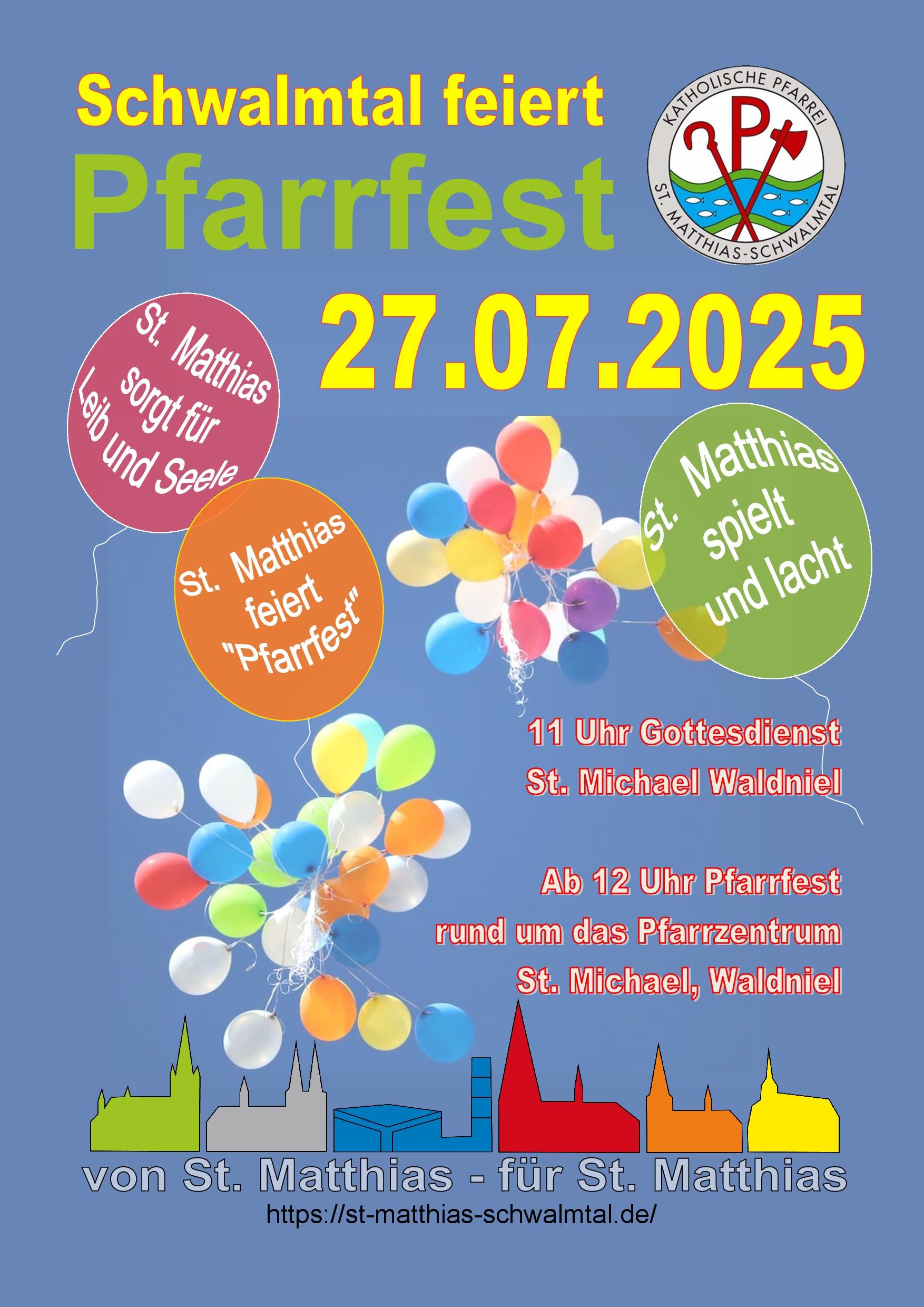 Pfarrfest Plakat 2025
