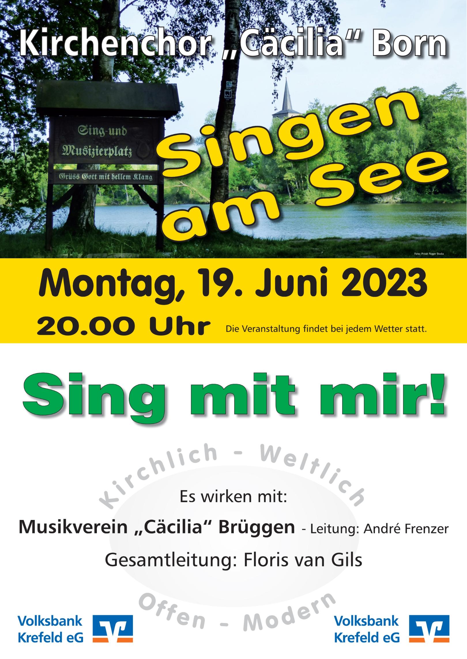 Plakat 2023 (c) Kirchenchor Cäcilia Born