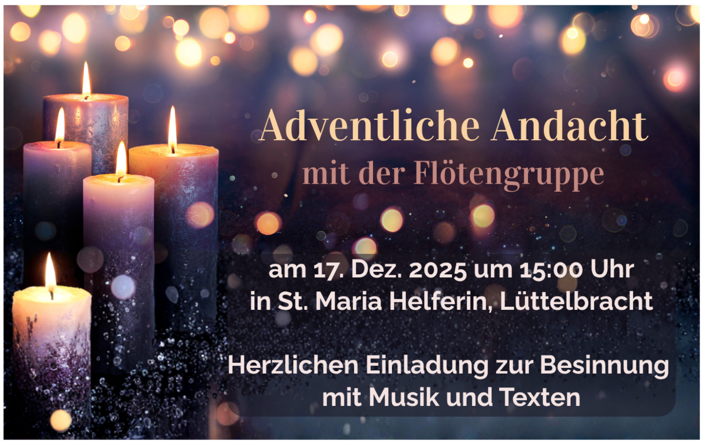 Adventliche Andacht (c) Kath. Kirche St. Nikolaus Brüggen